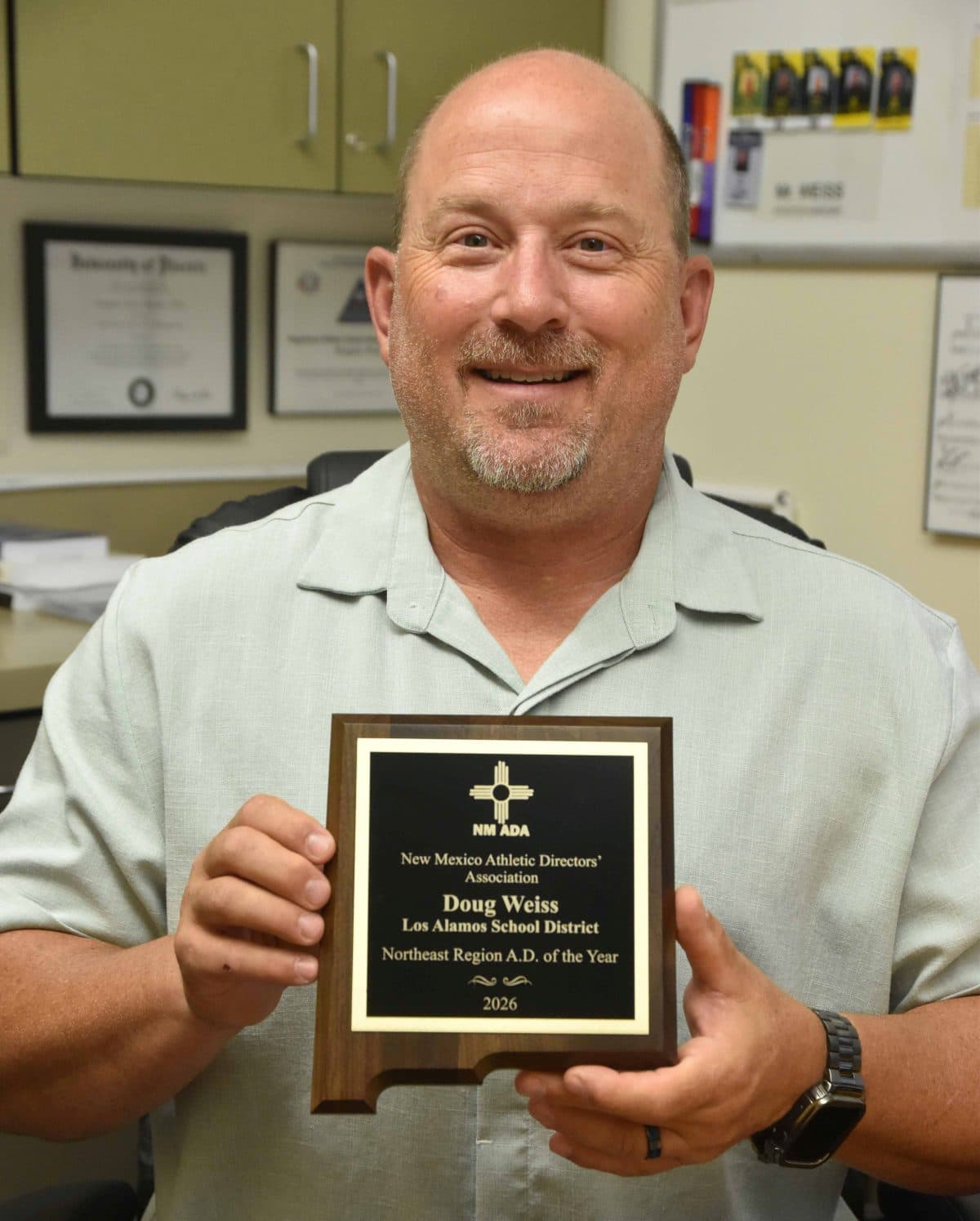 Los Alamos Middle School athletic director named Northeast Region honoree