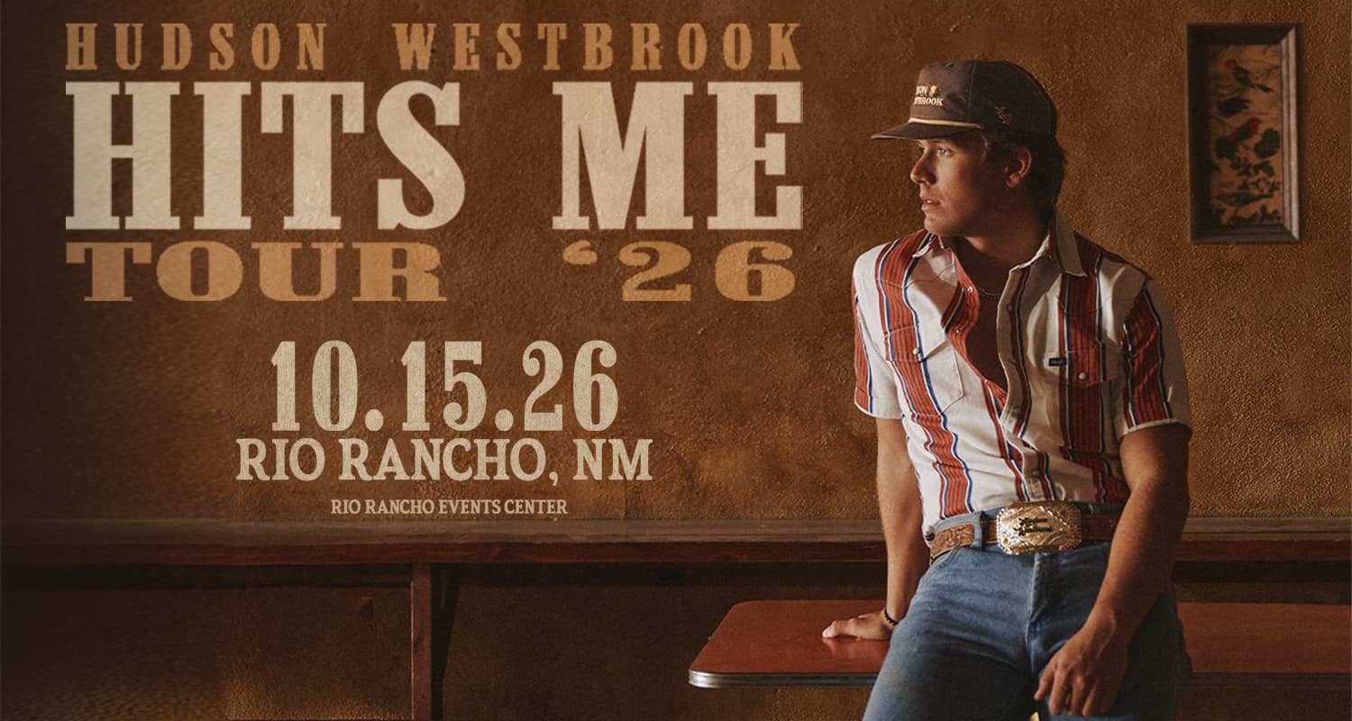 Hudson Westbrook brings Hits Me Tour 26 to Rio Rancho in October