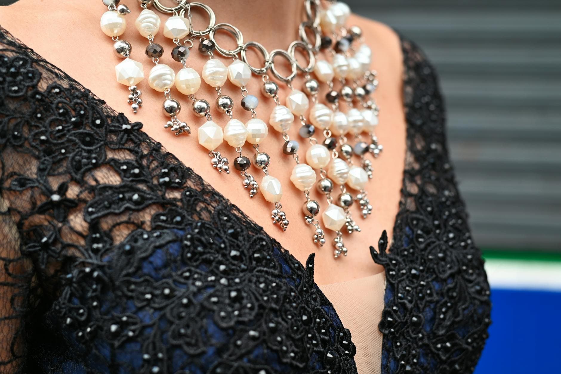 Melanie Georgacopoulos reinvents pearl layering with sculptural onyx links