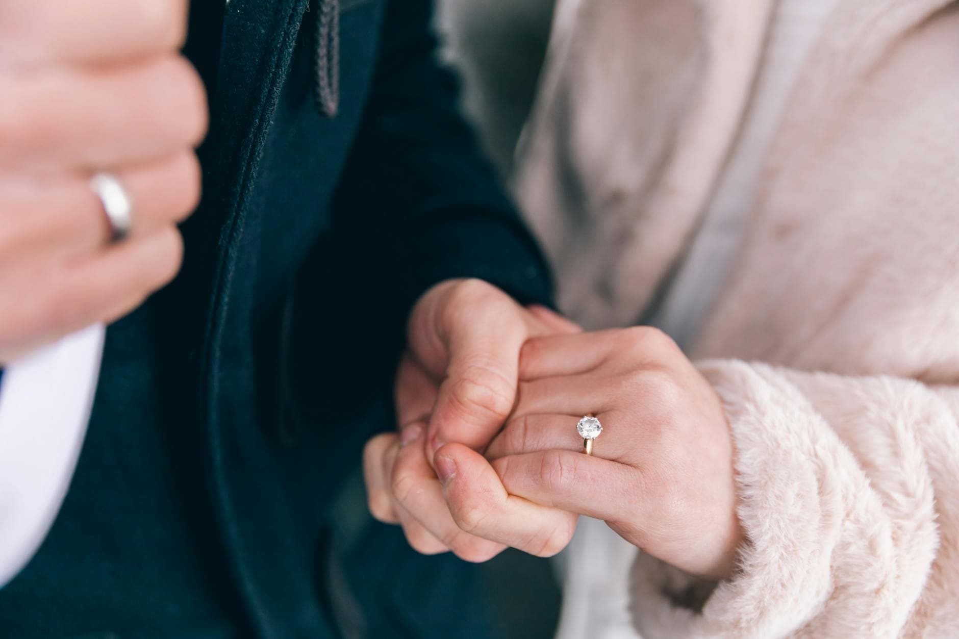 Bolder engagement rings are reshaping wedding band pairings