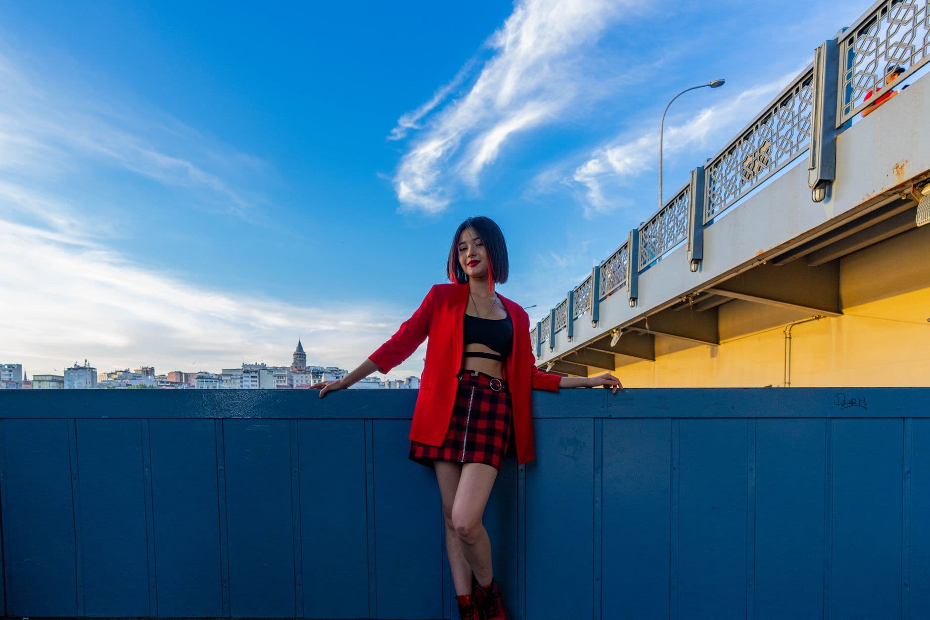 Old money style turns brighter with red-and-blue summer dressing