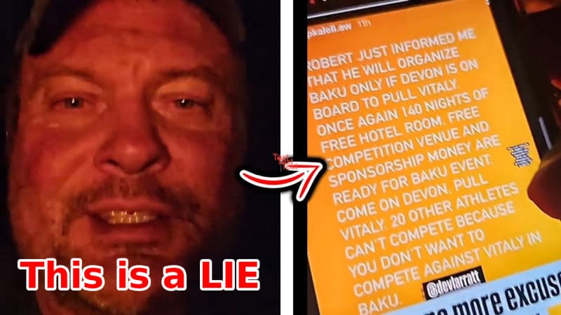 Devon Larratt rejects quitting rumors and rules manipulation claims