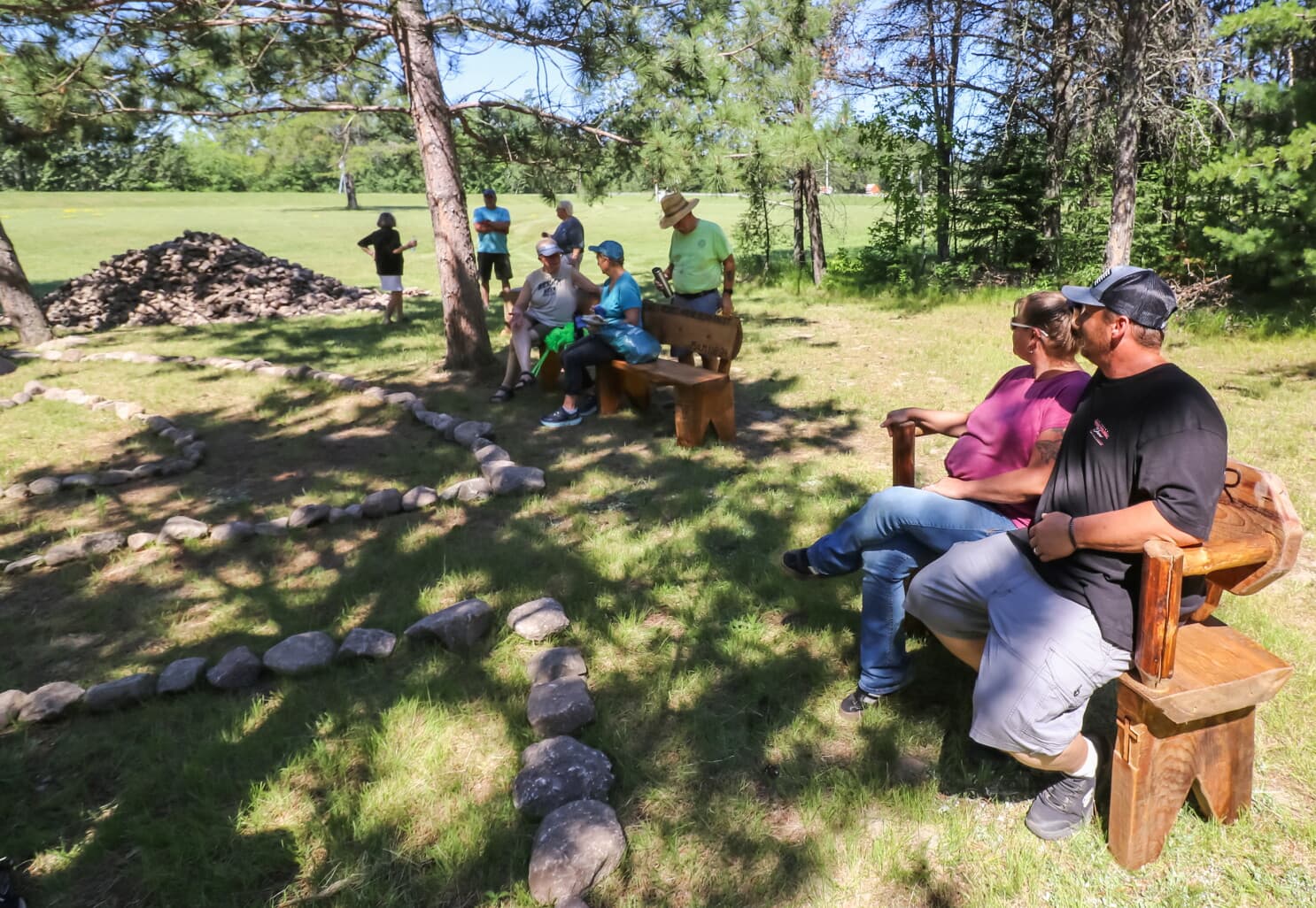 New Salem Lutheran builds labyrinth prayer path with community help