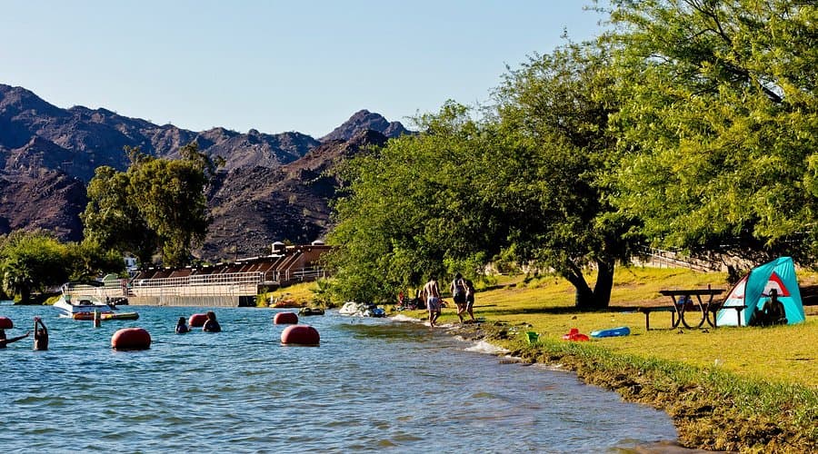 Buckskin Mountain State Park offers river access, trails and camping near Parker