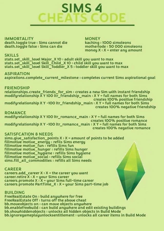 EA’s Sims 4 cheats FAQ explains PC, Build Mode, and Live Mode commands