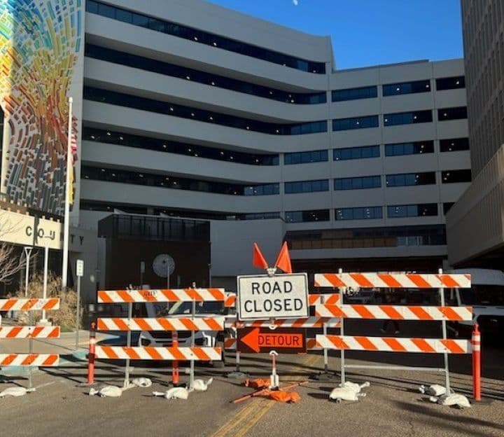 Structural damage delays Bernalillo County bridge project downtown Albuquerque