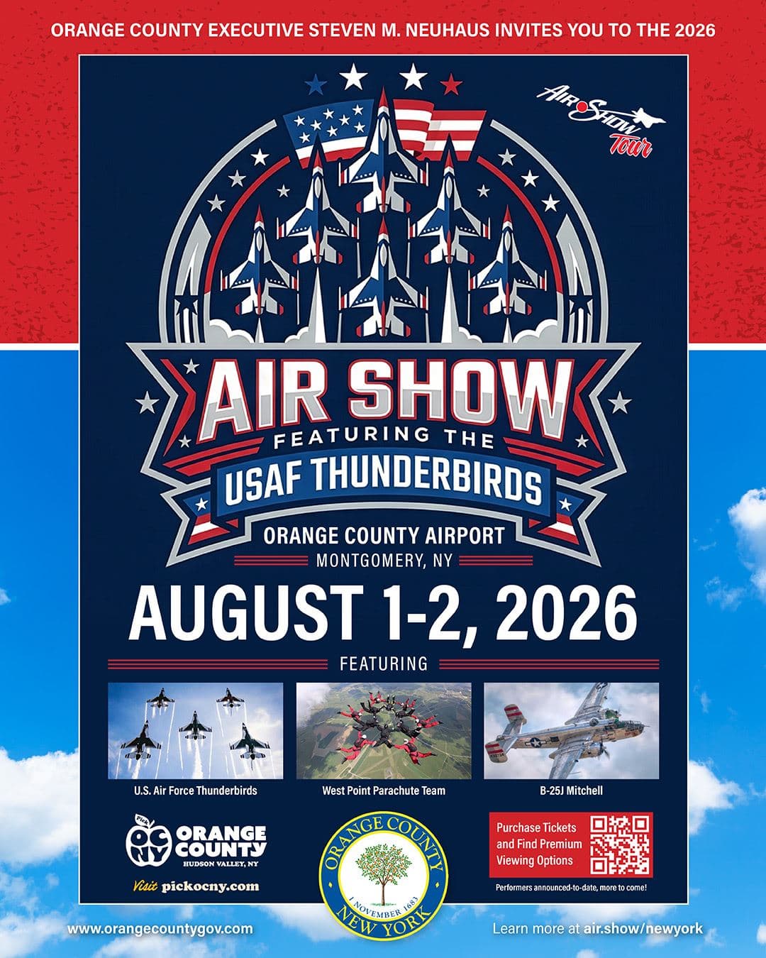Thunderbirds to return to Orange County Airport in 2026