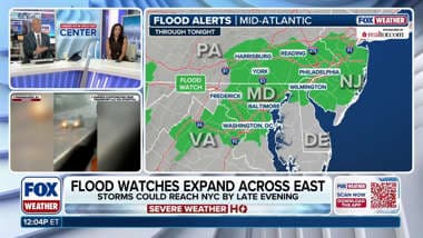 Severe storms threaten major East Coast cities with 70 mph winds, flooding