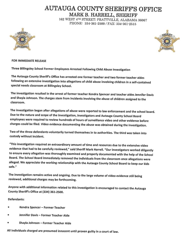 Autauga County sheriff’s office website centralizes contact details and news