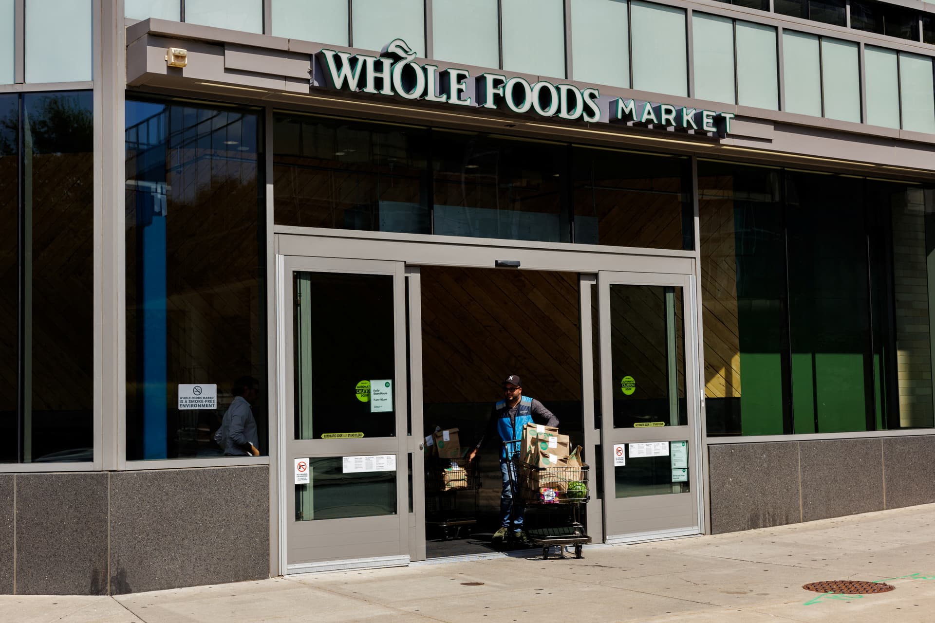 Amazon’s grocery push turns Whole Foods stores into logistics hubs