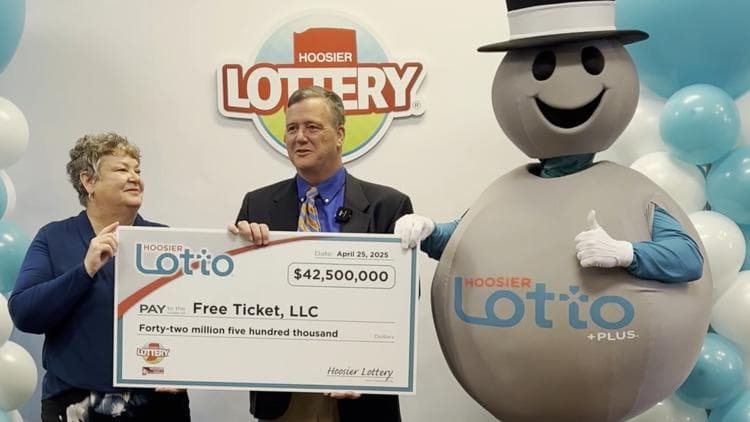 Perry County lottery player claims $42.5 million Hoosier prize