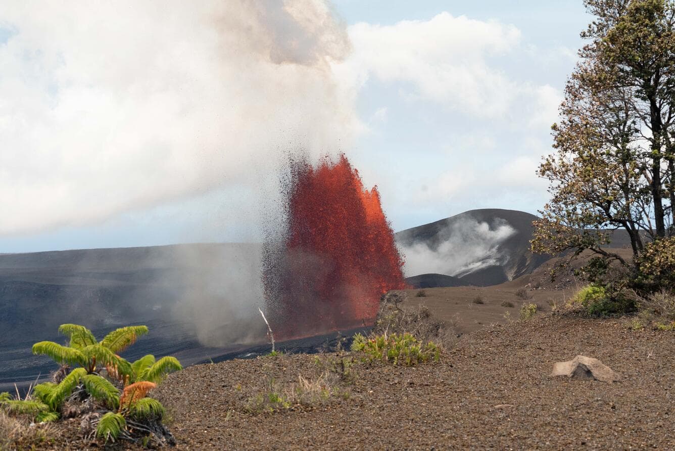 When will Kīlauea’s summit crater fill with lava again?