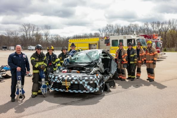Otter Tail County fire departments train for electric vehicle fires