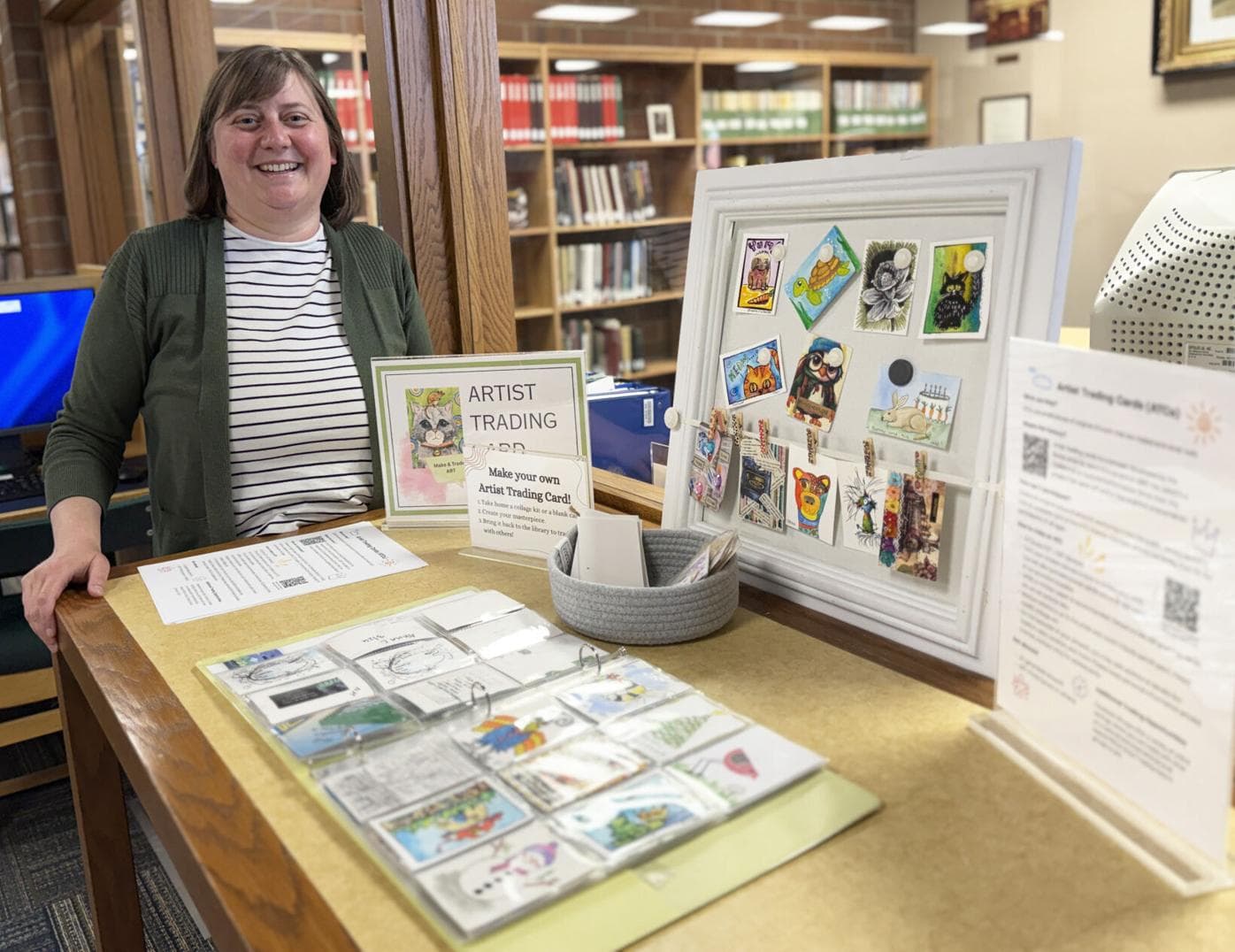 Albany County Library launches hands-on artist trading card station
