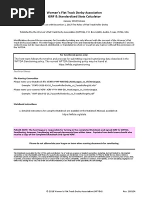WFTDA manual standardizes roller derby scorekeeping for 2025 statsbook