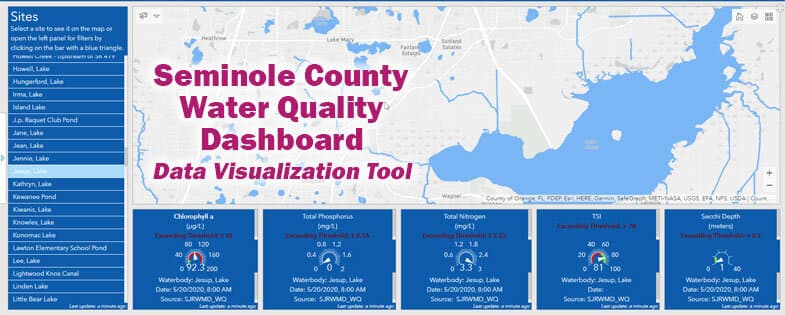 Seminole County tracks lake health, water quality with public dashboard