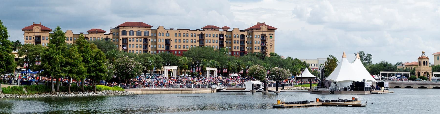 Cranes Roost Park anchors Altamonte Springs with lakefront plaza and tower