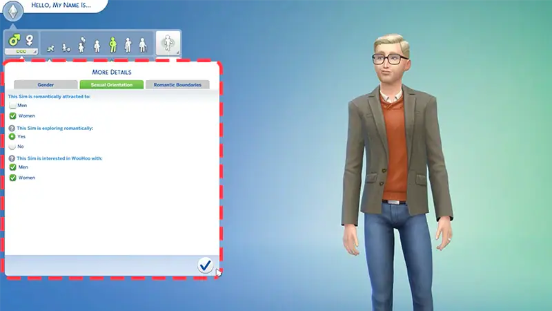 The Sims 4 lets players fine-tune attraction, romance, and boundaries