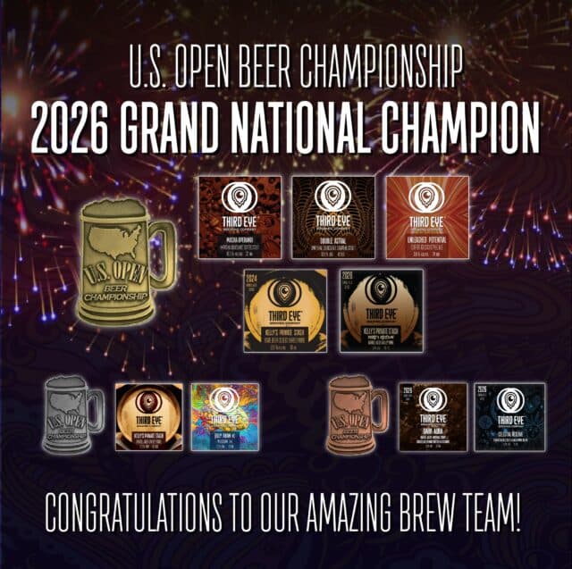 Third Eye Brewing ties U.S. Open Beer Championship medal record