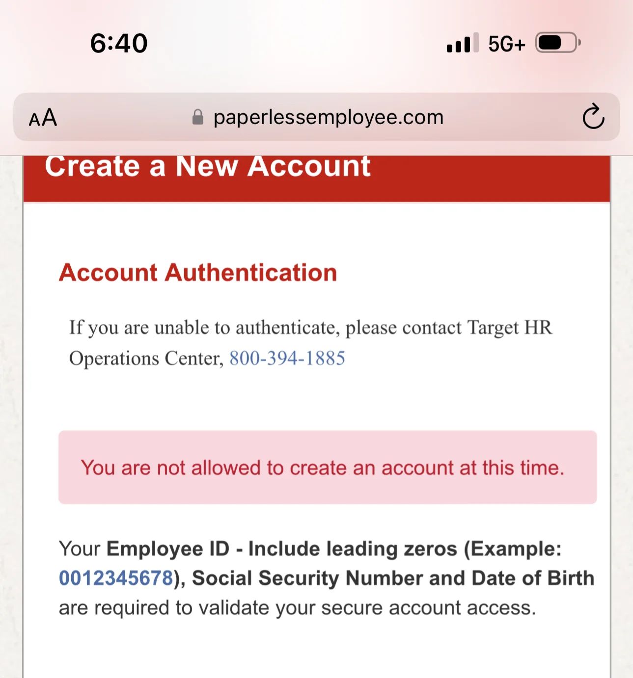 Target directs team members to Workday for W-2 and tax forms