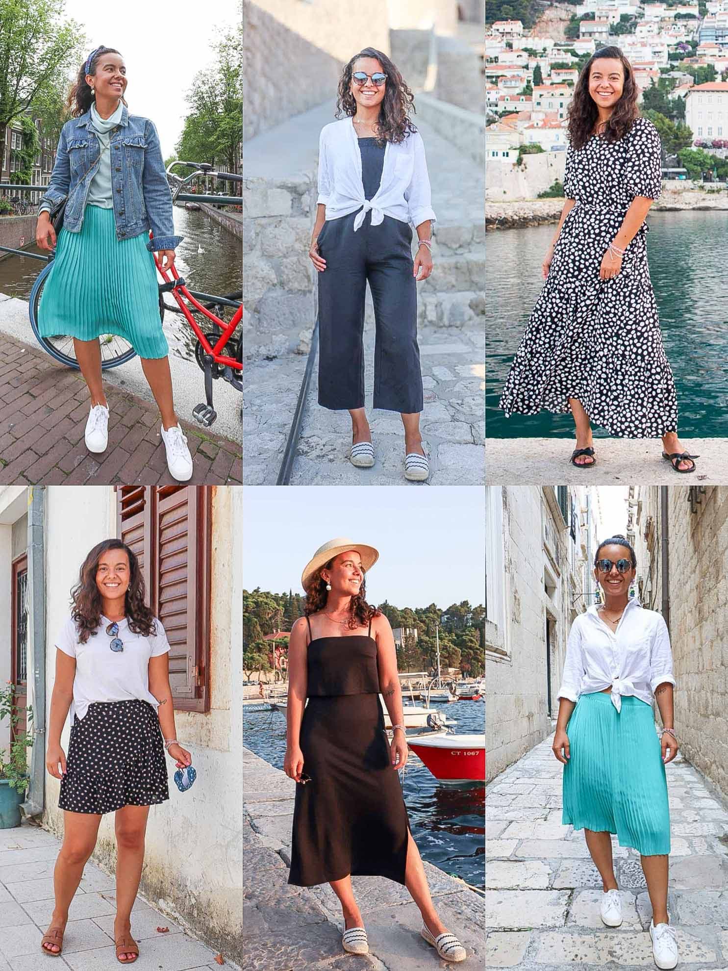 Seven-piece capsule wardrobe for a week in Croatia