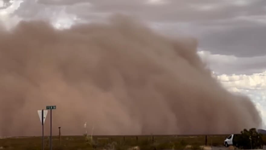 Severe dust storm warning issued for west central Hidalgo County