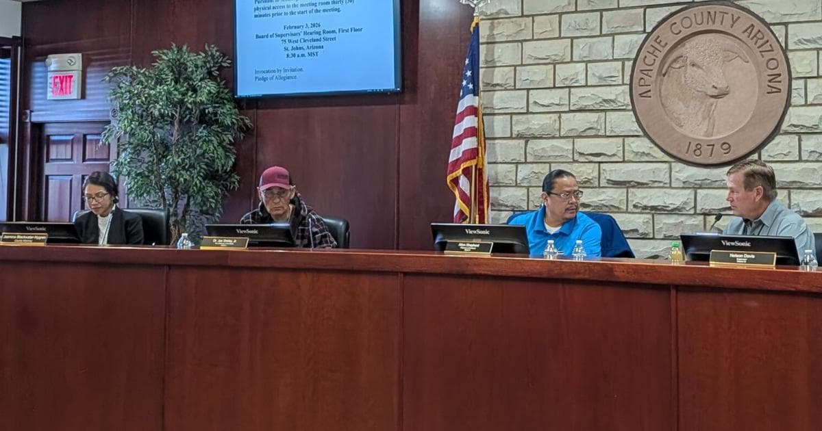 Apache County releases 2026 board meeting schedule and holiday notice
