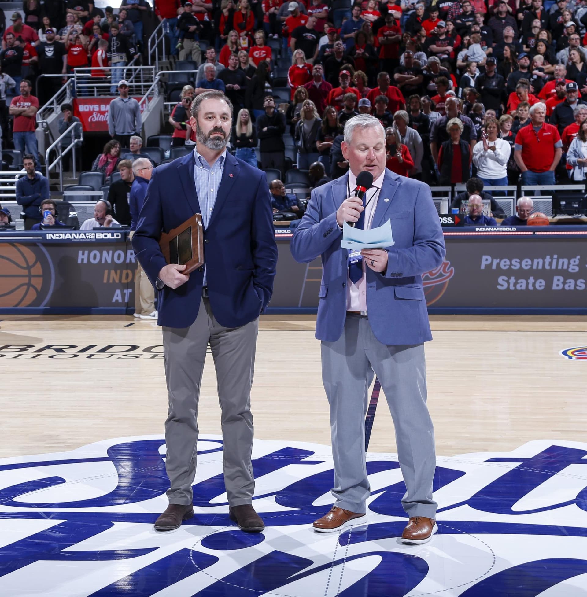 Indiana state finals honor Mental Attitude Award winners after title games
