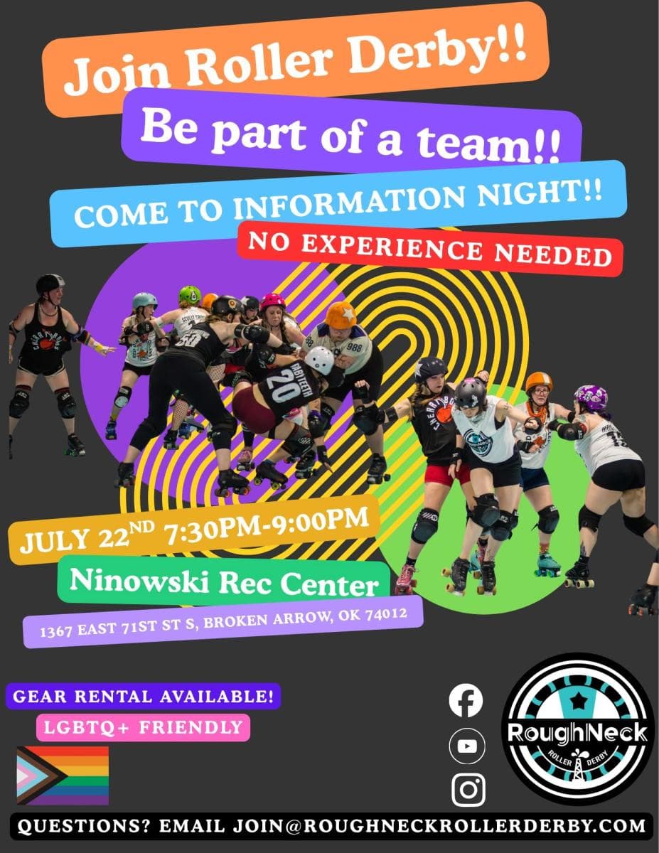Tulsa-area roller derby league hosts free recruitment night in Broken Arrow