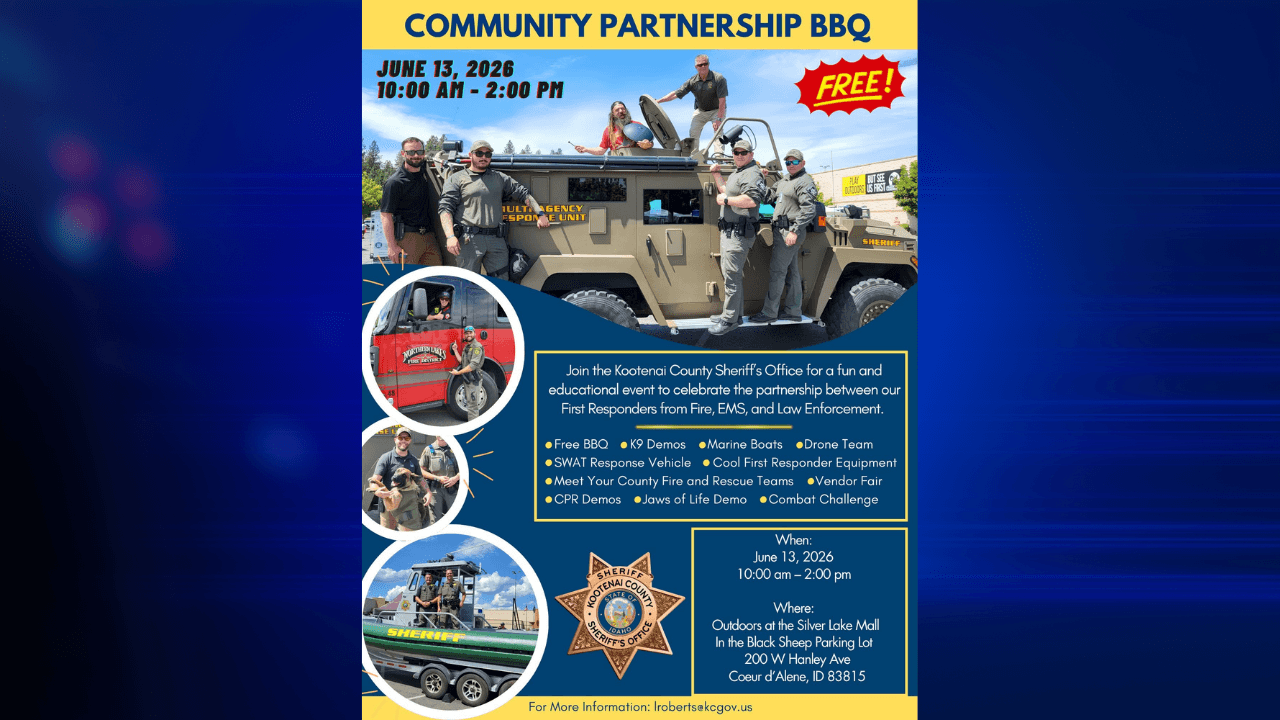 Kootenai County sheriff's office hosts free barbecue and safety demos