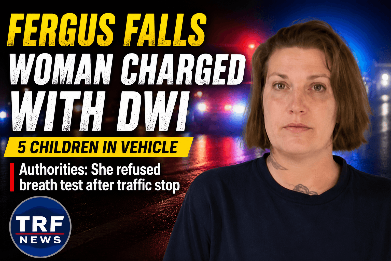 Fergus Falls woman charged with DWI, chemical test refusal