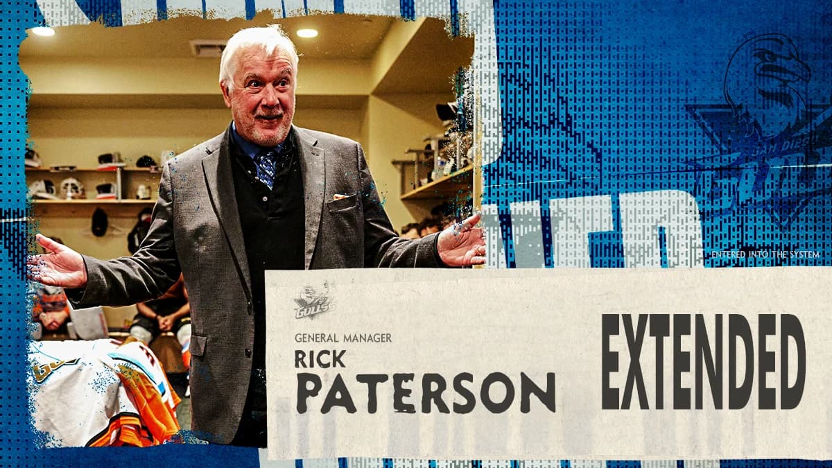 Ducks extend Gulls GM Rick Paterson on multi-year deal