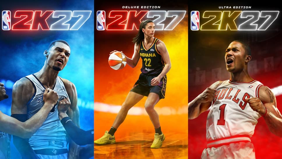 NBA 2K27 reveals Wembanyama, Caitlin Clark and Derrick Rose covers