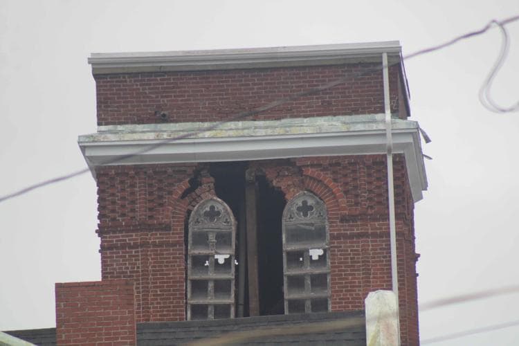 Partial bell tower collapse closes North Arch Street in Lewisburg