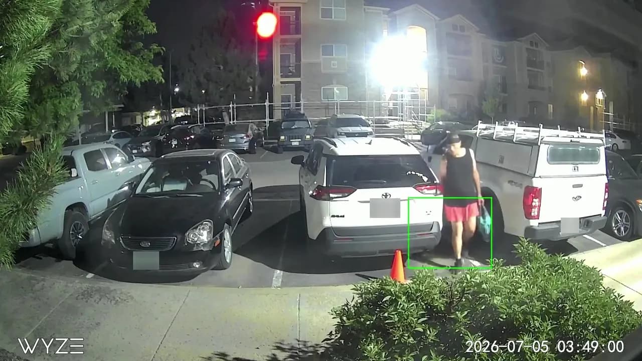 Douglas County deputies seek suspect in 12 vehicle break-ins