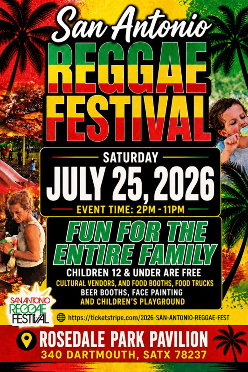San Antonio Reggae Festival returns to Rosedale Park in July