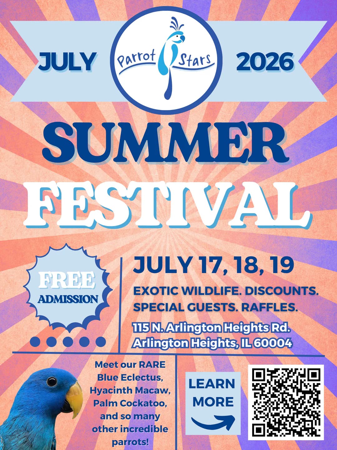 Parrot Stars summer festival blends big sales, education, and community fun