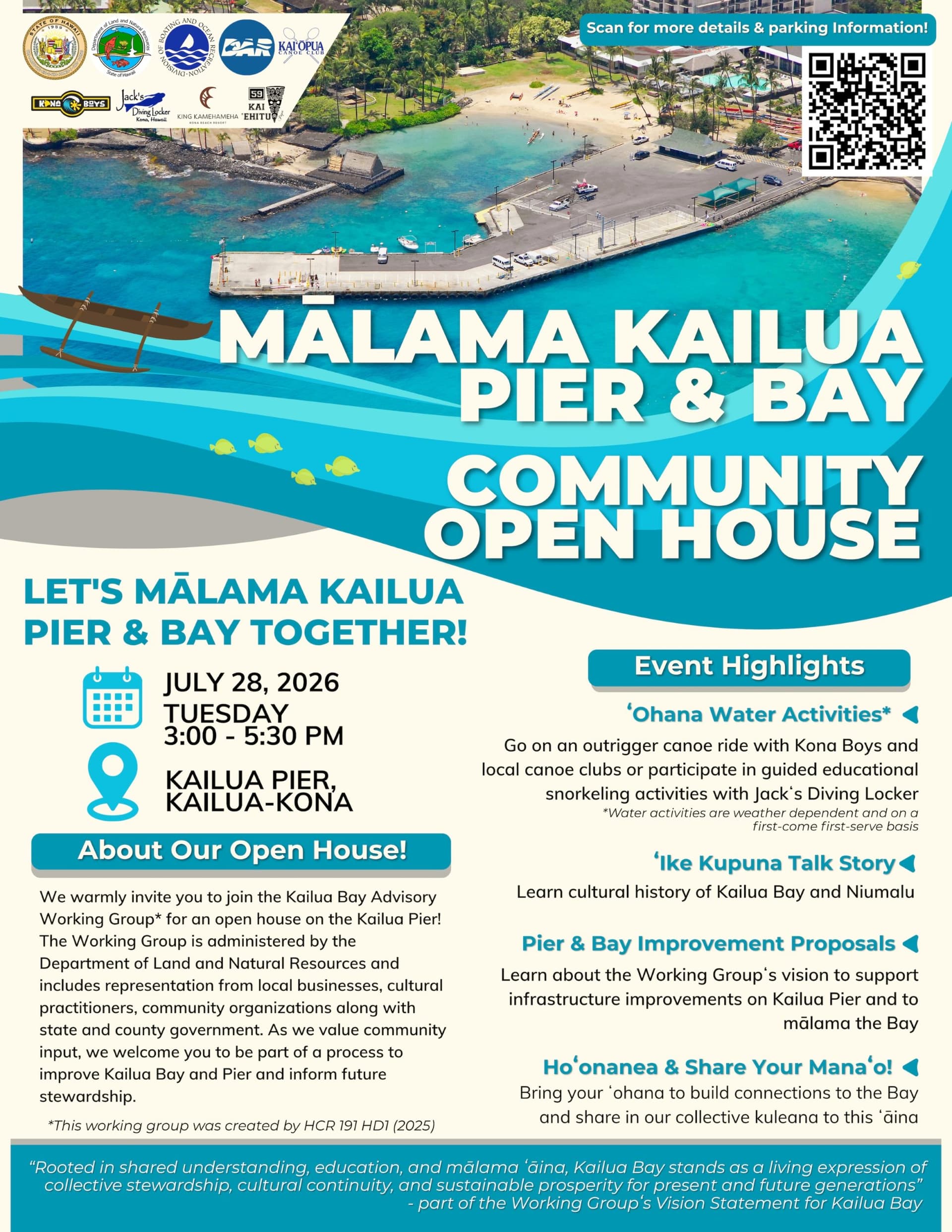 Kailua Bay open house invites Kona community into stewardship planning
