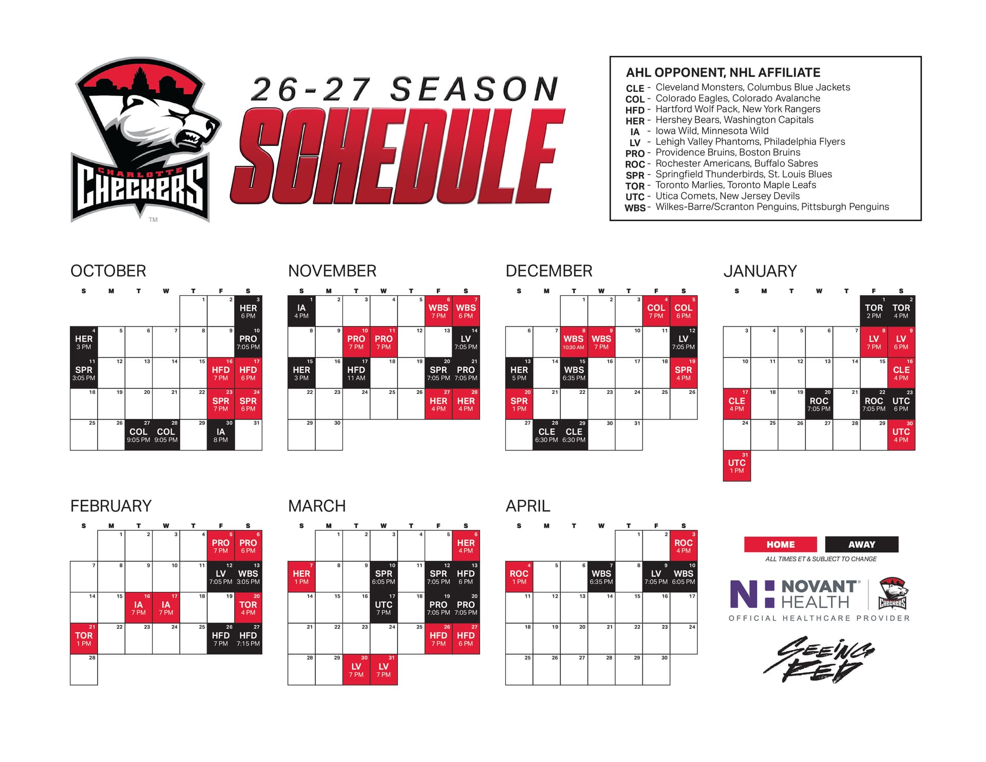 Charlotte Checkers unveil 2026-27 schedule, season tickets now on sale
