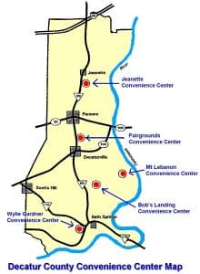 Decatur County shares Convenient Center hours for five drop-off sites