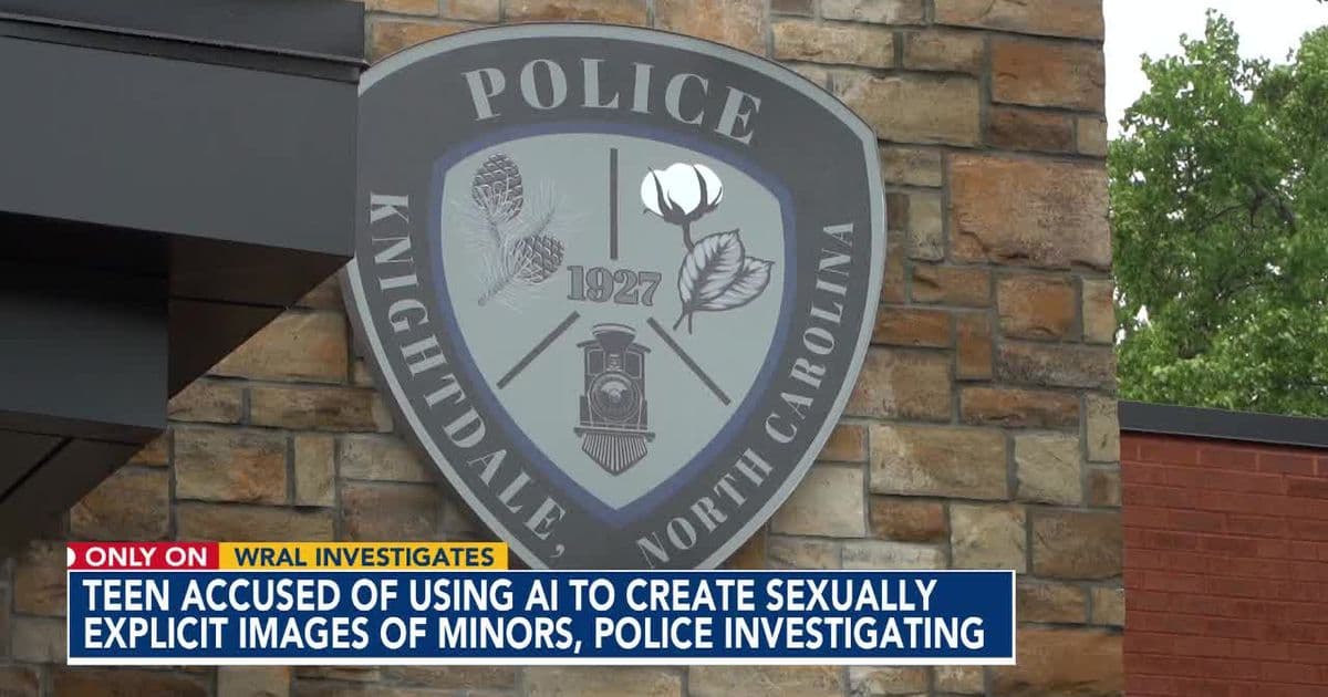 Wake County teen faces sexual exploitation charges in AI image case