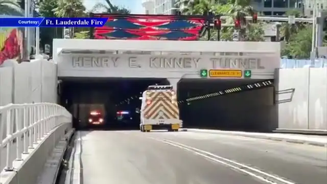 Diesel leak shuts down Henry Kinney Tunnel in Fort Lauderdale