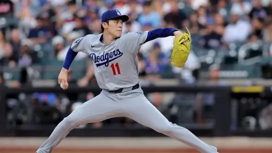 Roki Sasaki strikes out nine, leads Dodgers past Mets