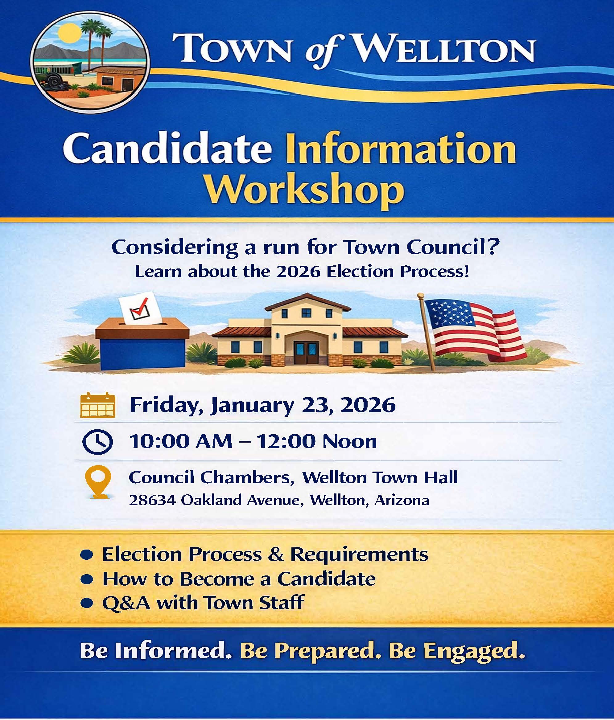 Wellton primary election moves to July 21, three council seats open