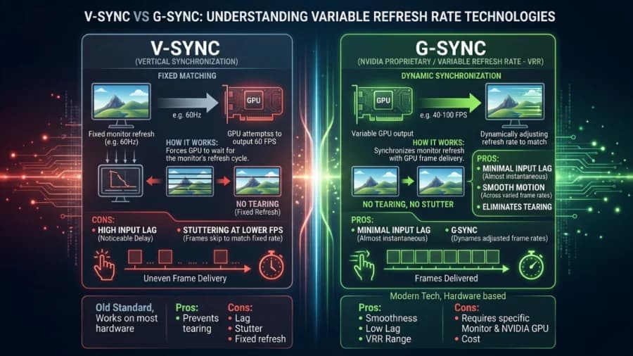 NVIDIA explains G-SYNC, how variable refresh rate cuts tearing and stutter