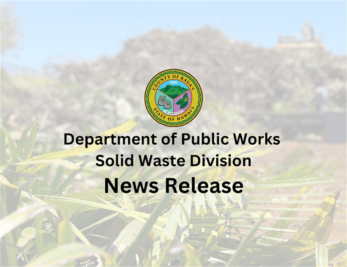 Kauai County reminds residents to dispose of hazardous waste properly