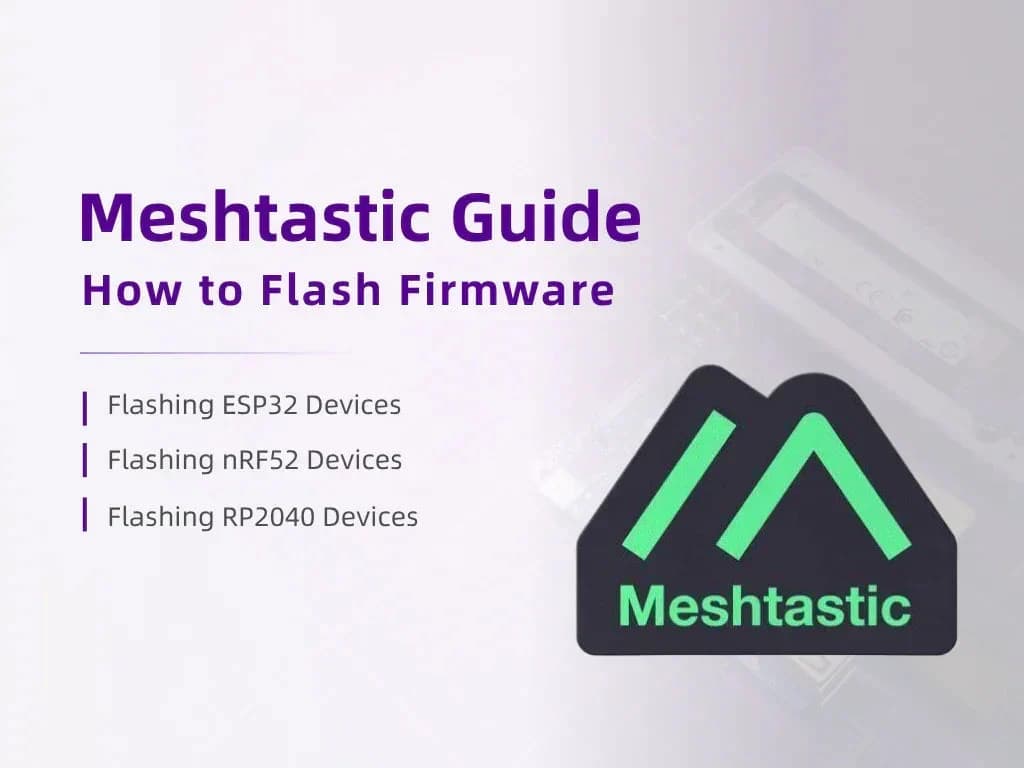 Meshtastic docs split firmware flashing by device family