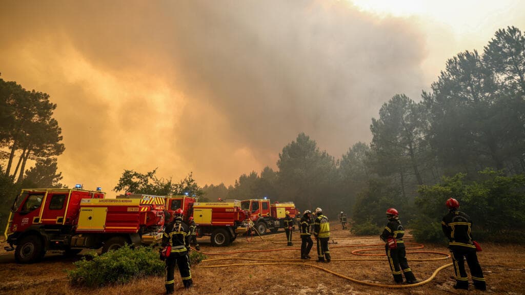 Wildfires threaten Bordeaux as France and Spain battle multiple blazes