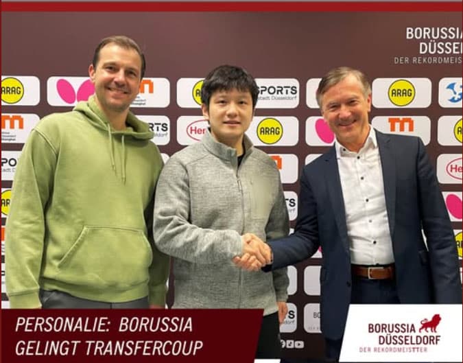 Borussia Düsseldorf signs Olympic champion Fan Zhendong for 2026/27 season