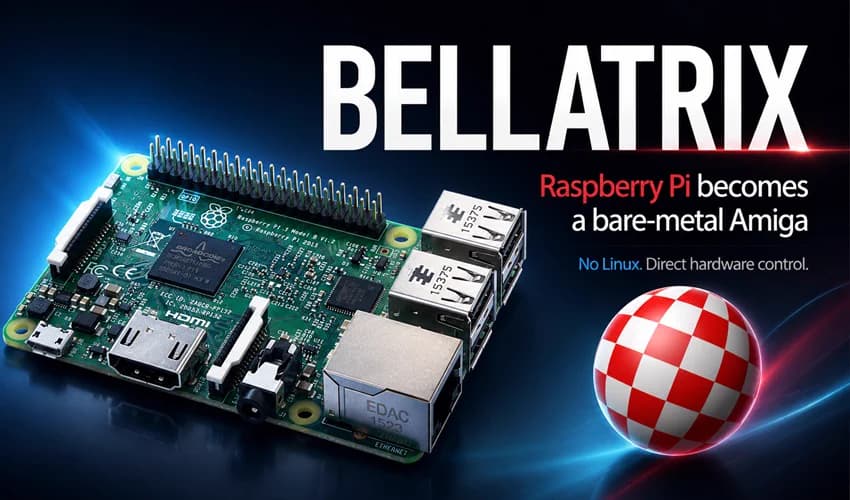 Bellatrix brings bare-metal Amiga emulation to Raspberry Pi 3B
